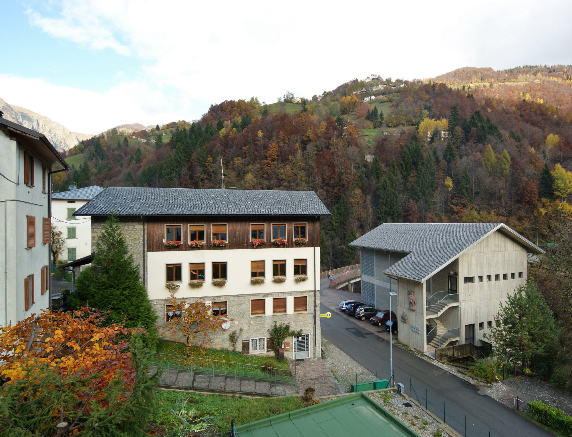 La sede degli uffici comunali di Valtorta.